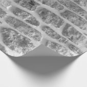 Papier Cadeau C'est horizontal pierre rugueux mur motif arrière (Coin)