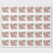 Papier Cadeau C'est la période la plus merveilleuse de l'année d (Plat)