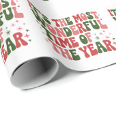 Papier Cadeau C'est la période la plus merveilleuse de l'année d (Coin rond)