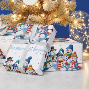 Papier Cadeau C'est la saison d'être joyeux Danse joyeuse des bo