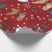 Papier Cadeau C'est la saison pour ce enveloppement cadeau extra (Coin)