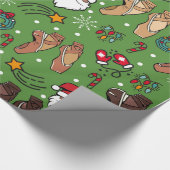 Papier Cadeau C'est la saison pour ce enveloppement cadeau extra (Coin)