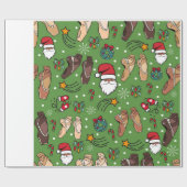 Papier Cadeau C'est la saison pour ce enveloppement cadeau extra (Plat)