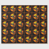 Papier Cadeau C'est la saison pour être Batty Vampire Bat (Plat)