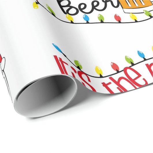 Papier Cadeau C'est le moment le plus merveilleux pour une bière (Coin rond)