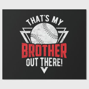 Papier Cadeau C'est mon frère là-bas ! Frère de baseball