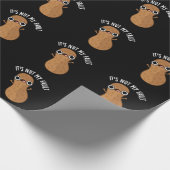 Papier Cadeau C'est Nut My Fault Funny Peanut Pun Dark BG (Coin)