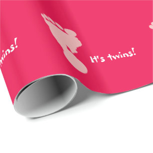 Papier Cadeau C'est papier d'emballage d'empreintes de pas roses