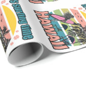 Papier Cadeau C'est Time Surfing - Hawaï (Coin rond)