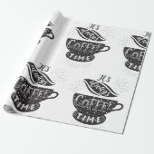 Papier Cadeau C'est Toujours l'Heure du Café (Déroulé)
