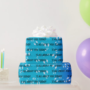Papier Cadeau C'est tout à propos de vous Texte et Bulles