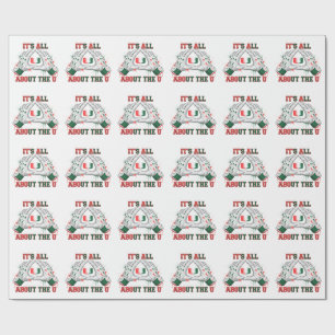 Papier Cadeau C'est tout pour le U Football Orange et Vert G