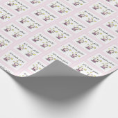 Papier Cadeau C'est Twin Girls Gift Wrap, Baby shower Gift Wrap (Coin)
