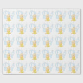 Papier Cadeau C'est un Baby shower d'ours en peluche (Plat)