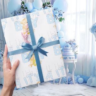 Papier Cadeau C'est un Baby shower d'ours en peluche