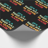 Papier Cadeau C'est un bon jour pour enseigner les mathématiques (Coin)