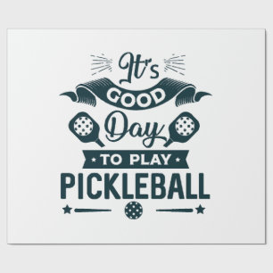 Papier Cadeau C'est un bon jour pour jouer au Pickleball