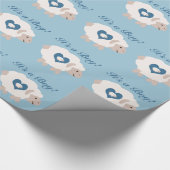 Papier Cadeau C'est un garçon ! Mama Sheep (Coin)