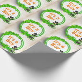 Papier Cadeau C'est un garçon mignon dragon dans Clovers Baby sh (Coin)