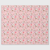 Papier Cadeau C'est un lama de fille ! (Plat)