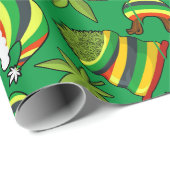 Papier Cadeau C'est un Noël jamaïcain (Coin rond)