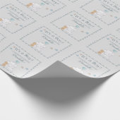 Papier Cadeau C'est un petit bébé éléphant et l'aquarelle du bal (Coin)