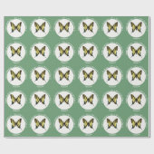 Papier Cadeau C'est une fête d'anniversaire de papillon à queue (Plat)