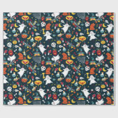 Papier Cadeau C'est une fête d'anniversaire d'Halloween Ajouter (Plat)