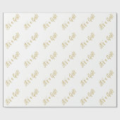 Papier Cadeau C'est une fille - Bébé Fille Papier à envelopper n (Plat)