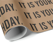 Papier Cadeau C'EST VOTRE papier d'emballage d'anniversaire (Coin rond)