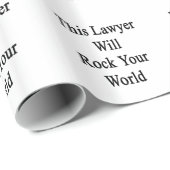 Papier Cadeau Cet avocat basculera votre monde (Coin rond)