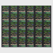 Papier Cadeau Cet Enfant A Vraiment Digéré Des Camions Monster (Plat)