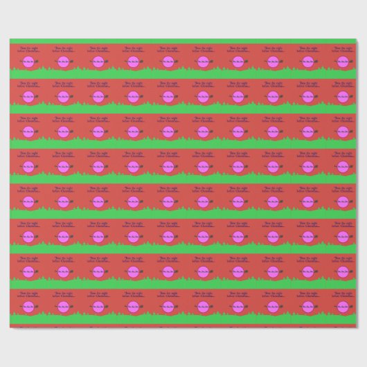 Papier Cadeau C'Était La Nuit Avant Noël (Plat)