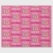 Papier Cadeau Cette fille est maintenant double chiffres 10e ann (Plat)