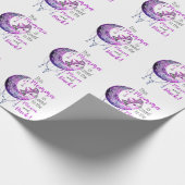 Papier Cadeau Cette Momma est aimée à la lune et à l'arrière (Coin)