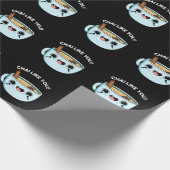 Papier Cadeau Chai Comme Vous Amusant Tea Pun Dark BG (Coin)