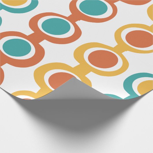 Papier Cadeau Chaîne moderne du milieu du siècle (Coin)