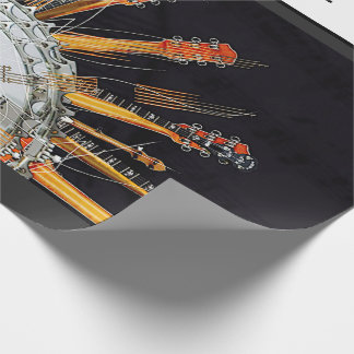 PAPIER CADEAU CHAÎNES DE GUITARE AU SOLEIL