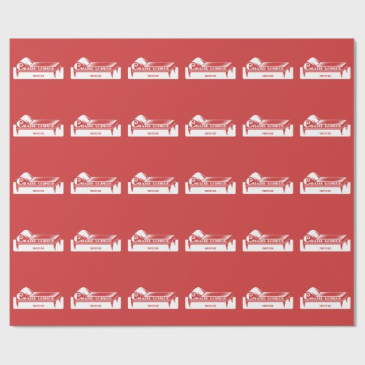 Papier Cadeau Chaise Longue (Plat)