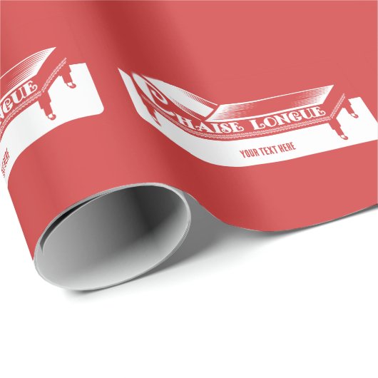 Papier Cadeau Chaise Longue (Coin rond)