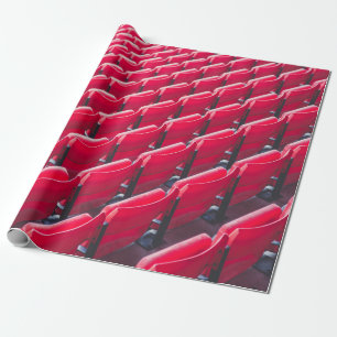 Papier Cadeau Chaises de théâtre rouges