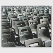 Papier Cadeau Chaises gris monochromatique (Plat)