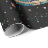 Papier Cadeau Chakras Zen Stones et Enso circle (Coin rond)