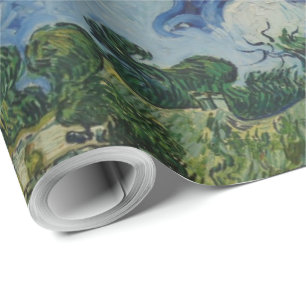 Papier Cadeau Chalets vintages Van Gogh À Cordeville