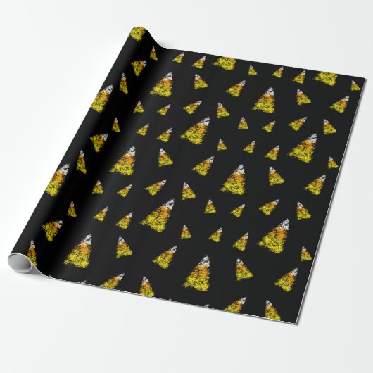 Papier Cadeau Chaleur de tableau noir de maïs (Déroulé)