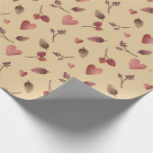 Papier Cadeau Chaleureux Automne Motif esthétique, Automne Cosy  (Coin)