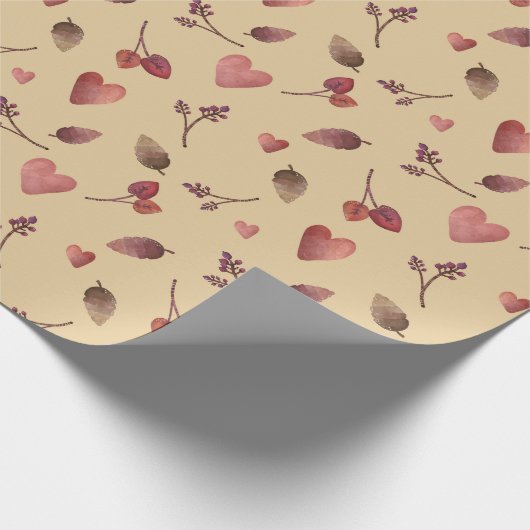 Papier Cadeau Chaleureux Automne Motif esthétique, Automne Cosy (Coin)