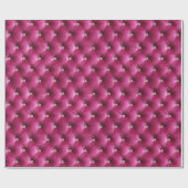 Papier Cadeau Chaleureux Rose Faux Velvet (Plat)