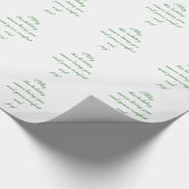 Papier Cadeau Chaleureux voeux Noël Message (Coin)