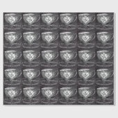 Papier Cadeau Chalkboard Alice à Wonderland tea party teacup (Plat)